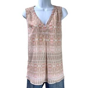 Tabitha Webb Boho Print Sleeveless Top M